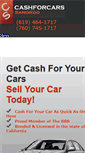 Mobile Screenshot of cashforcarssandiego.com