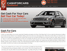 Tablet Screenshot of cashforcarssandiego.com