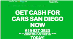 Desktop Screenshot of cashforcarssandiego.net